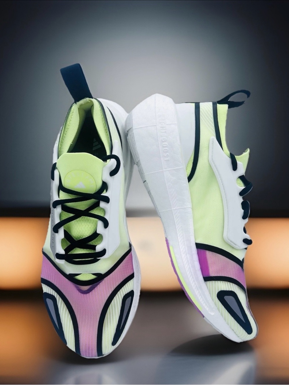 adidas Neon Yellow Black Pink by Stella McCartney!!